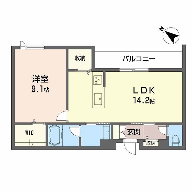 シャーメゾンマーレ竹下 間取り