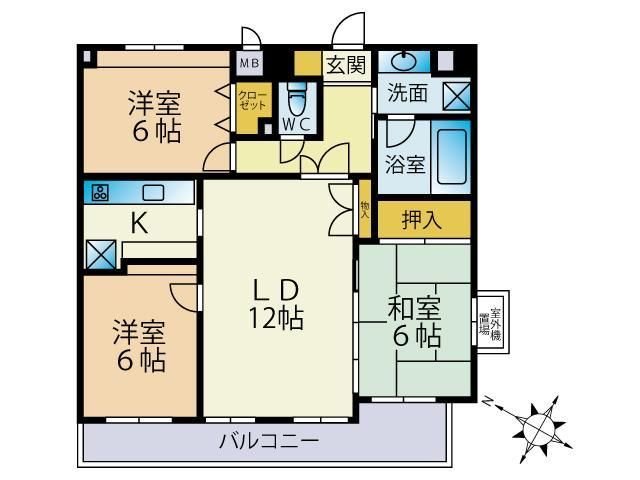 Amix・K（アミックス・ケー） 間取り