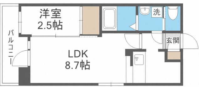 イールドコート室見藤崎 間取り