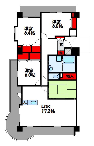 ニューガイア空港通り 間取り