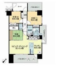 サーパス赤坂マスターズビュー 間取り
