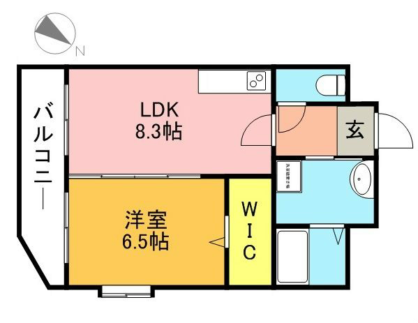 クレストｆ室見 間取り