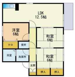ディアス三苫F棟 間取り