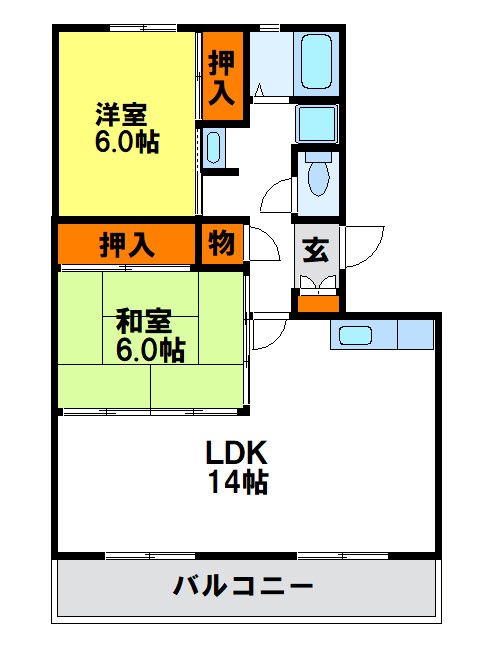 観世ハイツ 間取り