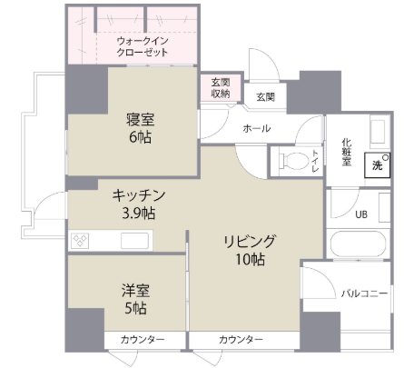 福岡県福岡市博多区比恵町13-3 間取り