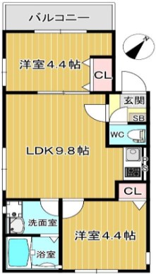 カトレア天神東 間取り