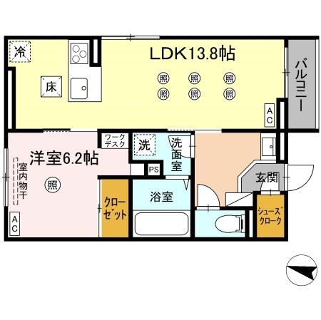 プランドゥブレ西新 間取り