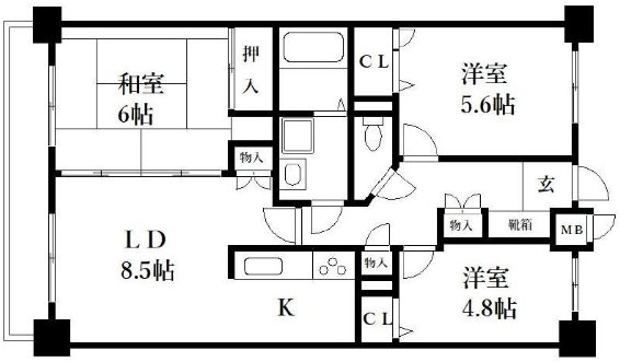 アミティエ博多駅南 間取り