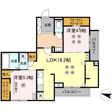 プランドゥブレ西新 間取り