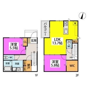 クリア吉塚Ⅱ 間取り