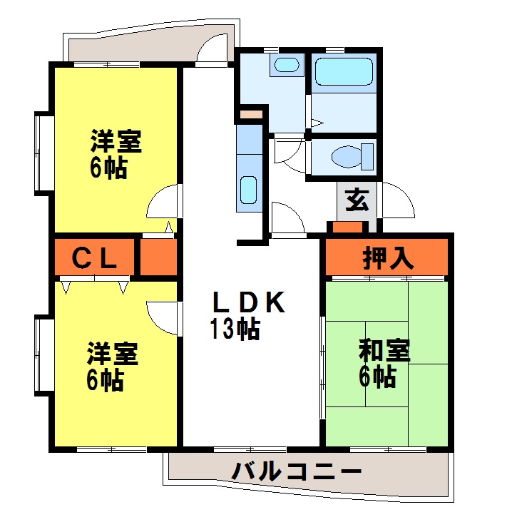 プロシード二日市南 間取り