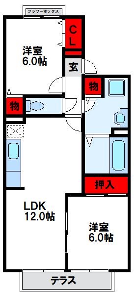 福岡県宗像市土穴１丁目 間取り