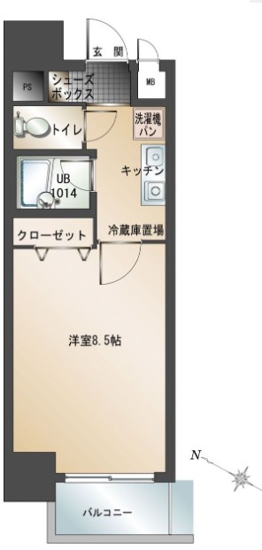 エンクレスト博多駅南 間取り