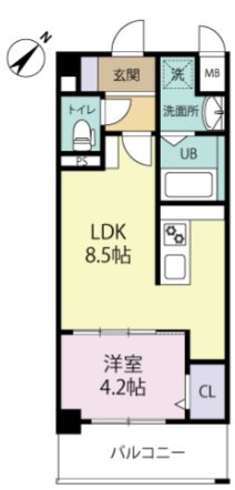 エルグランド東比恵 間取り