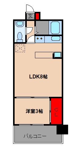 エステートモア・薬院ネスト 間取り