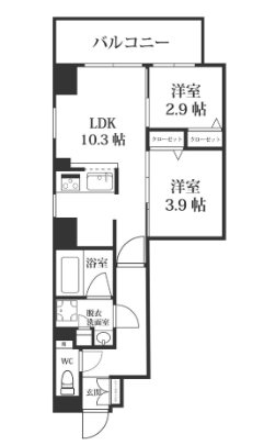 MODERN PALAZZO博多Bay 間取り