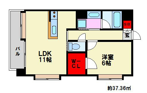 クリスタル高宮 間取り