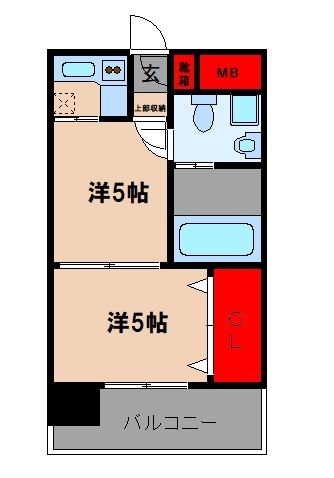 福岡県福岡市中央区高砂２丁目 間取り