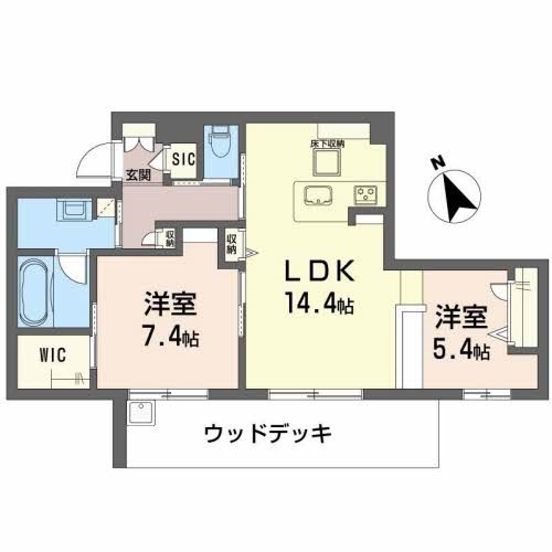 GRAND BLEU DE SASAOKA 間取り