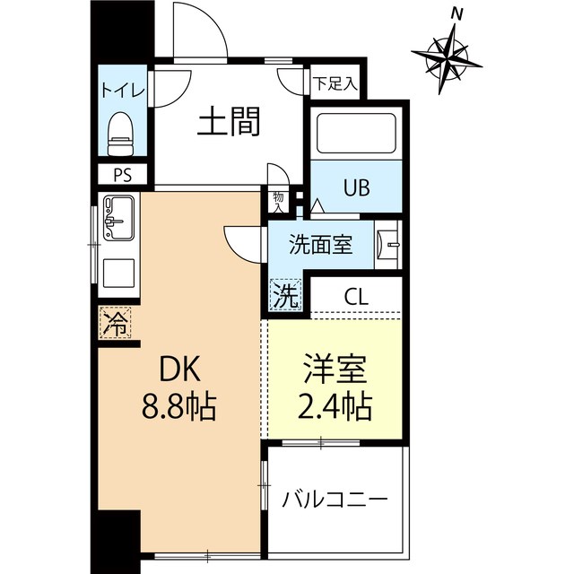 デュオフラッツ西新WEST 間取り