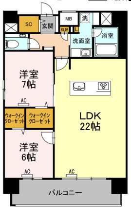 ウィスタリアレジデンス博多  間取り