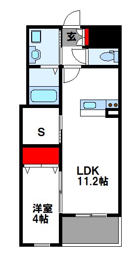CUBE SUCRE内橋 間取り