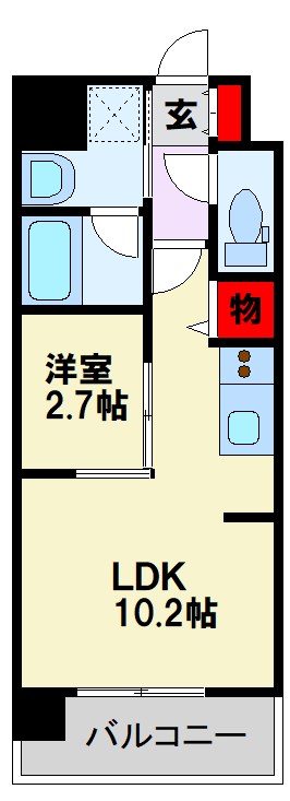 ウェルブライト美野島 間取り