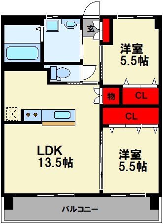 シベールnishida（シベールニシダ） 間取り