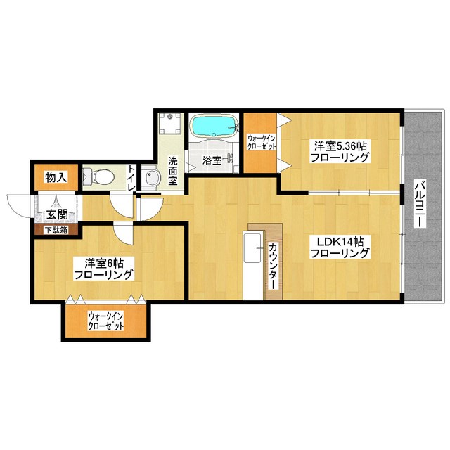 プレジュール弐番館 間取り