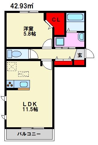 エミナール野間 間取り