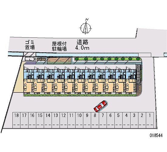 レオパレス長者原 駐車場