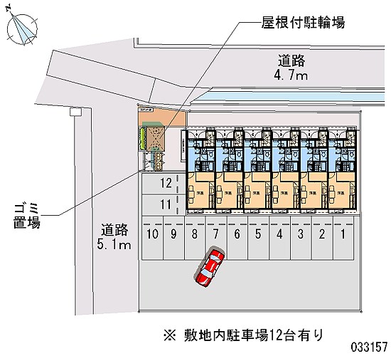 レオパレスヴィーブル 駐車場
