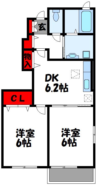サンアルグレアB棟  間取り