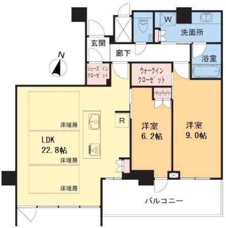 プレミスト天神赤坂タワー 間取り