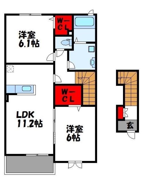 福岡県遠賀郡遠賀町別府 間取り