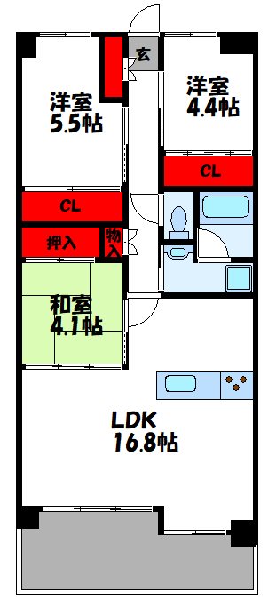 アルファステイツ志免中央 間取り
