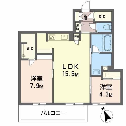 GRAND BLEU DE SASAOKA 間取り
