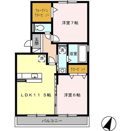 セジュール賀茂 間取り