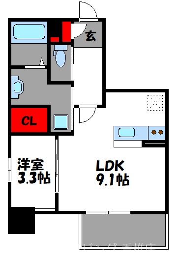 アビターレ吉塚駅前 間取り