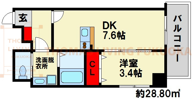 アヴァンティ銀天町 間取り