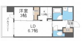 福岡県福岡市博多区千代３丁目 間取り
