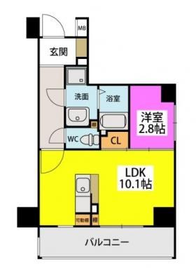 Nudgeone.香椎駅前 間取り