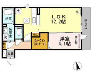 D-room西新 間取り