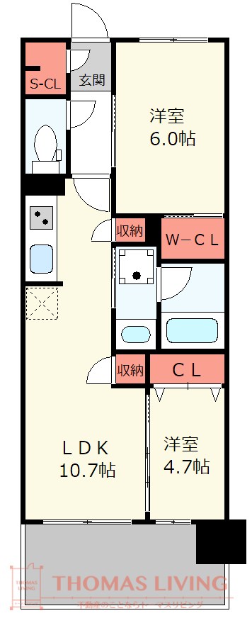 プレサンスロジェ　博多STATION NORTH 間取り