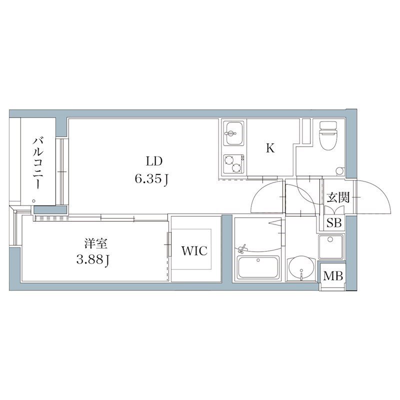 サニークレスト西新 間取り