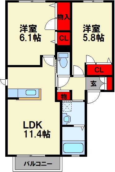 カーサ シェルテッツァ 野見山 間取り