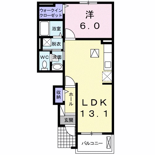 ウイングナカシマⅡ 間取り
