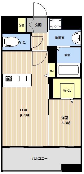 VALENTIA天神東 間取り