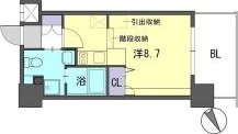 F・PARC GRANDMARK天神 間取り