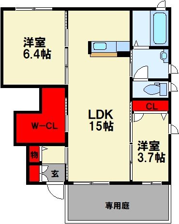 ガーデンコート花宅C 間取り